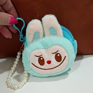 Labubu  Plush Coin Purse - Blue